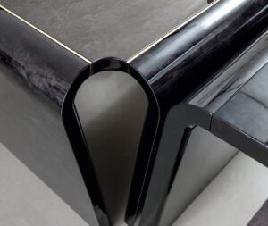 Fabric and Wood Veneer Office Desk